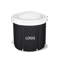 Baignoire à glace pliable portable avec refroidisseur et filtre à double vanne, nouveau design 2026