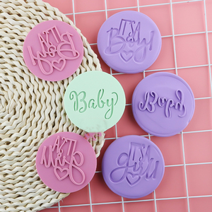 Timbro per Goffratura Unicorno per Torta Baby Shower, Impronta di Piedino per Bimbo/Bimba, per Biscotti e Fondente, Ecologico, Diametro 8cm - Product Image 3