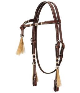 Brida para Caballo de Cuero Sueco Premium Kostolany con Riendas Individuales, Cabezalera Ajustable con Manivela y Frenteal Acolchado para Entrenamiento y Exhibición - Product Image 5