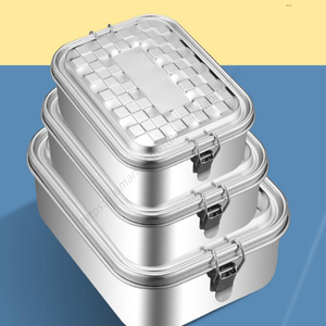 Lonchera Bento Infantil SYH1065 al por Mayor, Contenedor Térmico de Acero Inoxidable 304 con Plato de 3 Compartimentos para Empacar - Product Image 3