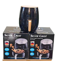 Friteuse à air électrique moderne 4,5 L avec écran tactile, affichage LCD, protection contre la surchauffe, multifonction, pour la cuisson domestique et l'utilisation en camping-car