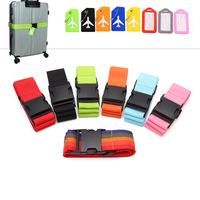 Sangle de bagage réglable imprimée en gros, personnalisable avec logo, en plastique, pour voyage