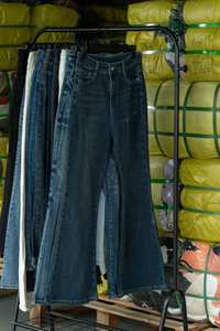 WS02 Fournisseur en gros de jeans boyfriend d'occasion pour femmes, modèles variés (coupe slim, coupe ample, coupe basse, coupe large), pantalons en denim décontractés d'été Ldxq - Product Image 4