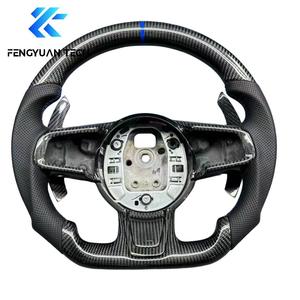 Volante Deportivo Personalizado de Fibra de Carbono con LED y Alcántara para <span class=keywords><strong>Jaguar</strong></span> XF, XJ, <span class=keywords><strong>F</strong></span>-<span class=keywords><strong>Type</strong></span>, <span class=keywords><strong>F</strong></span>-Pace, E-Pace, XE 2012, 2013, <span class=keywords><strong>2014</strong></span> - Product Image 1