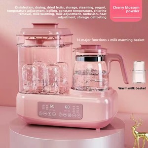 Calentador de Leche Eléctrico de Vidrio, Esterilizador y Secador de Biberones 2 en 1, Olla de Temperatura Constante, Calentador de Leche Materna y Leche de Fórmula, Aislamiento Térmico - Product Image 5