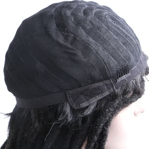 ハーモニーヘア18インチドレッドロック男性用合成ウィッグドレッドロックウィッグ女性なし黒低温合成用レースウィッグ - Product Image 4