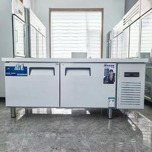 Congelador comercial de 1,8 m, banco de trabajo de mantenimiento fresco de acero inoxidable, congelador de temperatura única, <span class=keywords><strong>nevera</strong></span> de <span class=keywords><strong>mesa</strong></span> de preparación de sándwich fresco - Product Image 1