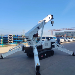 Best Selling Spider <span class=keywords><strong>Crane</strong></span> 8ton Diesel Powered Mobile Spider <span class=keywords><strong>Crane</strong></span> Guindaste De Elevação Com Controle Remoto Rastreador Personalizado - Product Image 1
