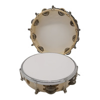 Double Row Adjustable Tambourine Orff Percussion Instrument Children's Instrument Tambourine Beat Drum