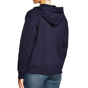 Sudadera con Capucha de Invierno con Cierre y Logotipo Personalizado para Mujer, Transpirable, de Punto, Lisa, Teñida - Product Image 4