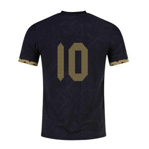 Maillot de football Club América Or du Mexique, Saison 2025, Ligue, Noir, Manches Courtes, Été, Personnalisable, Coupe - Product Image 2