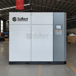 Насос воздушного компрессора Sollant, 75 кВт, л.с., большой бесшумный воздушный компрессор без масла