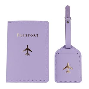 BSBH özelleştirmek seyahat bagaj etiketi pasaport tutucu seti için seyahat cüzdanı çanta bavul kimlik adı etiketi tatil hediye - Product Image 2