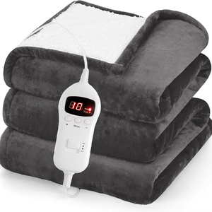 <span class=keywords><strong>Couverture</strong></span> <span class=keywords><strong>chauffante</strong></span> en flanelle de qualité supérieure PTC/NTC, taille Queen, ultra douce, <span class=keywords><strong>couverture</strong></span> électrique, 10 niveaux de chauffage, double commande, peluche, chauffage rapide - Product Image 1