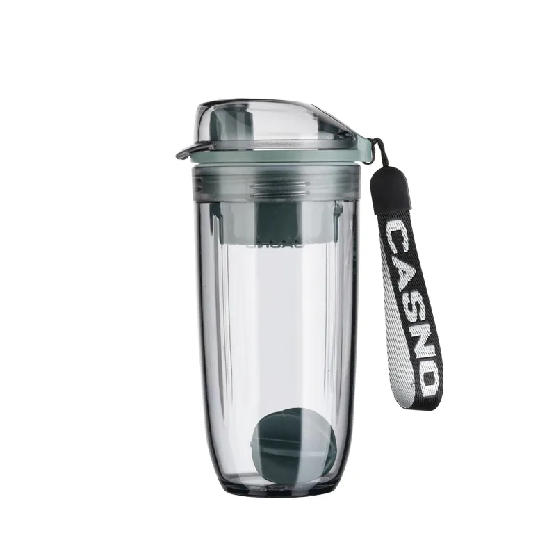 Custom Logo Bpa Free Plastic Fitness Workout Water Bottle Blend Shaker Bottle Mixer Ball Gym Plastic Shaker Bottle