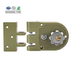 Échantillon disponible 558B <span class=keywords><strong>Serrure</strong></span> à mortaise en laiton et Zamak pour porte principale en bois, modèle Tiger, avec fonction de sécurité - Product Image 1