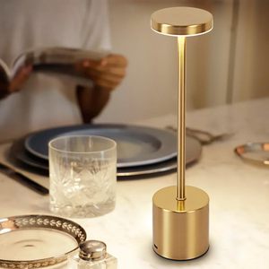 Modern Dimmable <b>USB</b> Rechargeable Eco-Friendly Adjustable LED Desk Lamp Touch <b>Switch</b> Metal 3W Type-C 3000-6000K Color Temp - Product Image 2