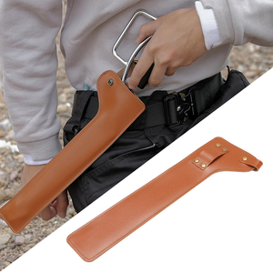 Tongs <span class=keywords><strong>de</strong></span> camping portables avec housse en cuir, étui <span class=keywords><strong>de</strong></span> transport pour charbon <span class=keywords><strong>de</strong></span> <span class=keywords><strong>bois</strong></span>, étui <span class=keywords><strong>de</strong></span> protection en PU avec boucle <span class=keywords><strong>de</strong></span> ceinture - Product Image 1