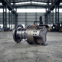 Fixation robotique à corps cylindrique, pneumatique, entièrement étanche, avec support interne à trois mâchoires