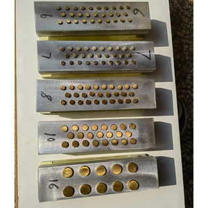 Placa de aluminio de 6, 7, 8, 10, 12, 16 pulgadas con orificios para disparo individual de estrellas, con componentes para la fabricación de fuegos artificiales, herramientas pirotécnicas, con base de latón. - Product Image 5