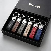 Porte-clés laser professionnel en cuir PU durable pour célébration d'anniversaire, porte-clés en cuir haute performance pour branding
