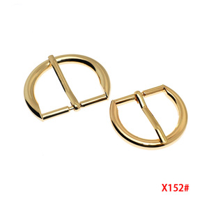 Nhà Máy Cung Cấp Phong Cách Mới Vàng Sáng Vòng Hình Dạng Kim Clasp Vành Đai Da Túi Quần Áo Phụ Kiện Bán Buôn Pin Khóa - Product Image 5