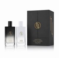 Emballage de parfum en carton rigide de luxe avec logo personnalisé, boîte cadeau magnétique noire en papier