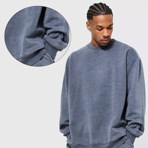 Conjunto Deportivo Personalizado de Invierno con Lavado Ácido, Estilo Vintage, Tallas Grandes, Sudadera con Capucha y Pantalones de Chándal de Algodón/Poliéster, Unisex, de Alta Calidad - Product Image 4