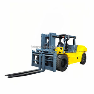 Carretilla elevadora de 10 toneladas y 12 toneladas, carretilla elevadora diésel de 2 etapas para carga dentro del contenedor utilizado en carretillas elevadoras de rueda delantera doble portuarias - Product Image 2