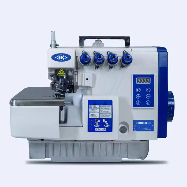 HK 747D Direct Drive Hot Sale Four Thread Industrial Overlock Sewing Machine