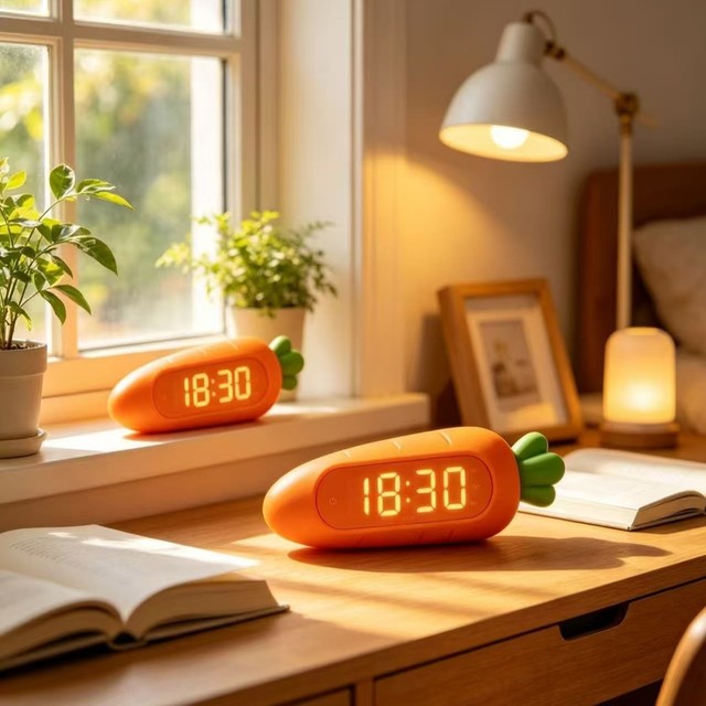 Bobby Bear Smart Alarm Clock for Primary School Students Voice-Controlled Glow-in-the-Dark Battery-Powered ABS Material