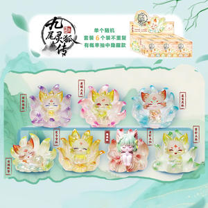 Bonita caja ciega de <span class=keywords><strong>zorro</strong></span> de nueve colas, adornos artesanales congelados de resina para decoraciones de escritorio de oficina y regalos de cumpleaños para niños - Product Image 3