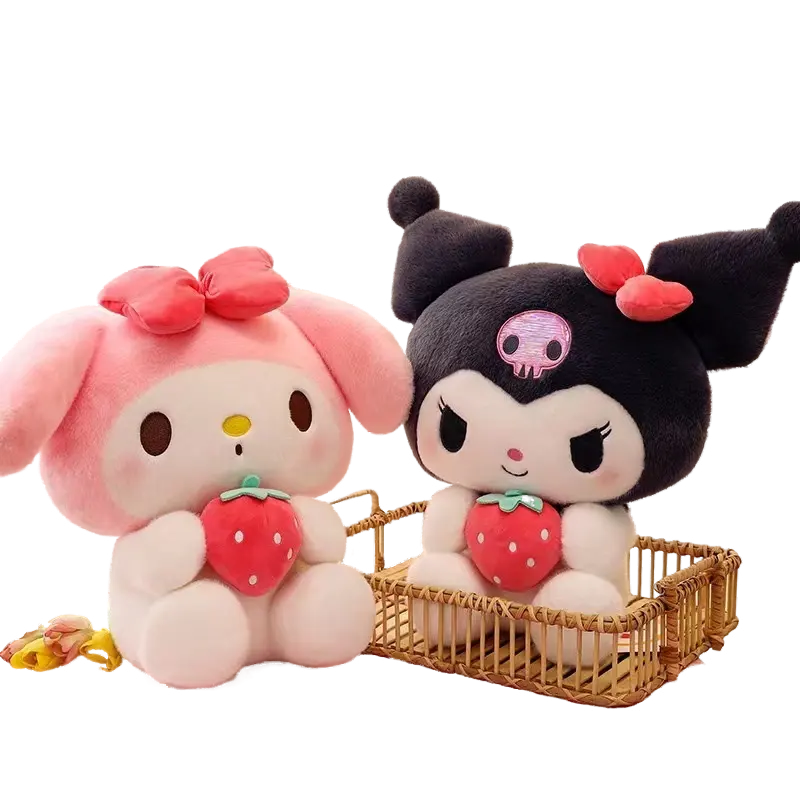 Wholesale Sanrio plush toys Strawberry Melody Kuromi Plush toy Kawaii Birthday Christmas Gifts