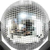 Projecteur de scène à tête mobile type boule disco avec miroir rotatif pour DJ, soirées, bars, boîtes de nuit et événements