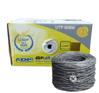 300M 305M Box Cat5 Cat5e Cable de red FTP Al Foil Shield CCA 24AWG Cat 5E Cable Soporte de PVC OEM Rj45 Cable Fabricación