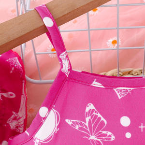 Großhandel Kleid Mode Kinder Mädchen Kleider für Kinder Mädchen 0-24 Monate Benutzer definierte <span class=keywords><strong>Baby</strong></span> Bambus Mädchen Kleid für Kinder <span class=keywords><strong>Baby</strong></span> Ärmel weniger - Product Image 4