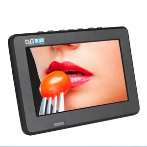 OEM Factory Small Size Portable 7inch LED Screen Digital TV with USB AV TF Card interface