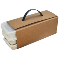 Boîte à lunch jetable haute performance, imperméable, résistante à l'huile, biodégradable, compostable, en amidon de maïs, anti-fuite, utilisable au micro-ondes