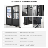 Porte d'entrée pivotante contemporaine en aluminium à rupture de pont thermique avec panneau latéral, double vitrage, pour villa |   Aluguard