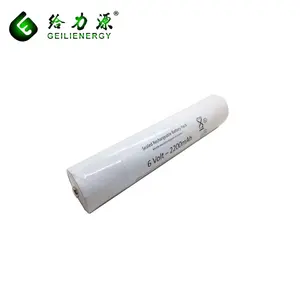 Hiệu Suất Cao 6V 2200Mah NICD 1/2D Nickel Cadmium Battery Pack Cho Đèn Pin