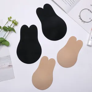 Sıcak satış kullanımlık sünger malzeme çıplak ve siyah renk görünmez tavşan meme kapağı