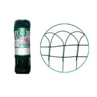 Pagar Pembatas Taman Berlapis PVC Hijau 0.9mm, Tinggi 25cm, 10m/Roll, untuk Tepi Rumput, Pembatas Kebun, dan Lanskap Halaman