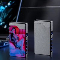 Briquet Électrique de Luxe Personnalisé Sans Flamme, Coupe-Vent, Rechargeable USB, Vente en Gros, Briquet à Arc Plasma Métallique USB-C