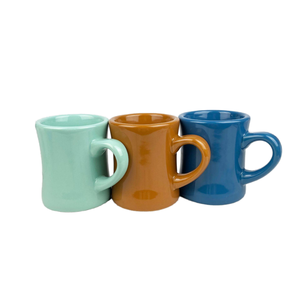 BENELUCK Logo personnalisé lourd grès café tasses classique Vintage Style rétro crème blanc céramique Diner service à café avec impression épaisse - Product Image 3