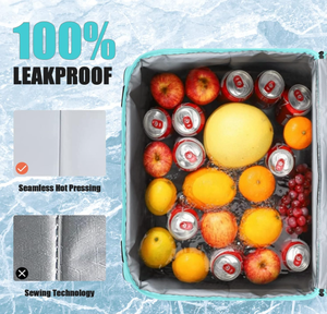 Lớn 55L cách điện mềm hai mặt Túi lạnh dây đeo vai 90 có thể xách tay leakproof trưa làm mát thực phẩm dã ngoại cắm trại bãi biển sử dụng - Product Image 5