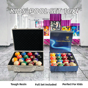 Jeu de billes de billard de table pour enfants, 38 mm, 16 pièces, cadeau promotionnel, billard de table en résine - Product Image 3