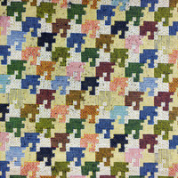 Tissu jacquard teint en fil à motifs géométriques de style national, idéal pour les coussins de canapé, les nappes, les sacs à dos, les sacs et les chaussures