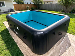 Piscine gonflable rectangulaire <span class=keywords><strong>en</strong></span> PVC de taille personnalisée, piscine gonflable hors sol, piscine extérieure, piscine pour enfants - Product Image 6