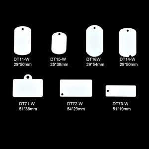Màng Bảo Vệ Thẻ Pet Thẻ Id Chó Thăng Hoa Màu Trắng Quà Tặng Doanh Nghiệp Kim Loại Thẻ Pet Phổ Biến Bằng Nhôm Hình Động Vật Phổ Biến Nhiều Kích Cỡ - Product Image 6