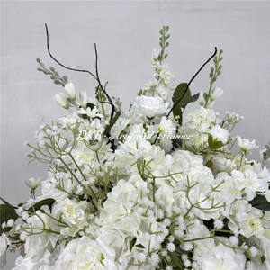 DKB Arreglo de Rosas Artificiales Realistas, Centro de Mesa con Bola de Flores para Boda, Hecho a Mano para Decoración de Bodas - Product Image 4